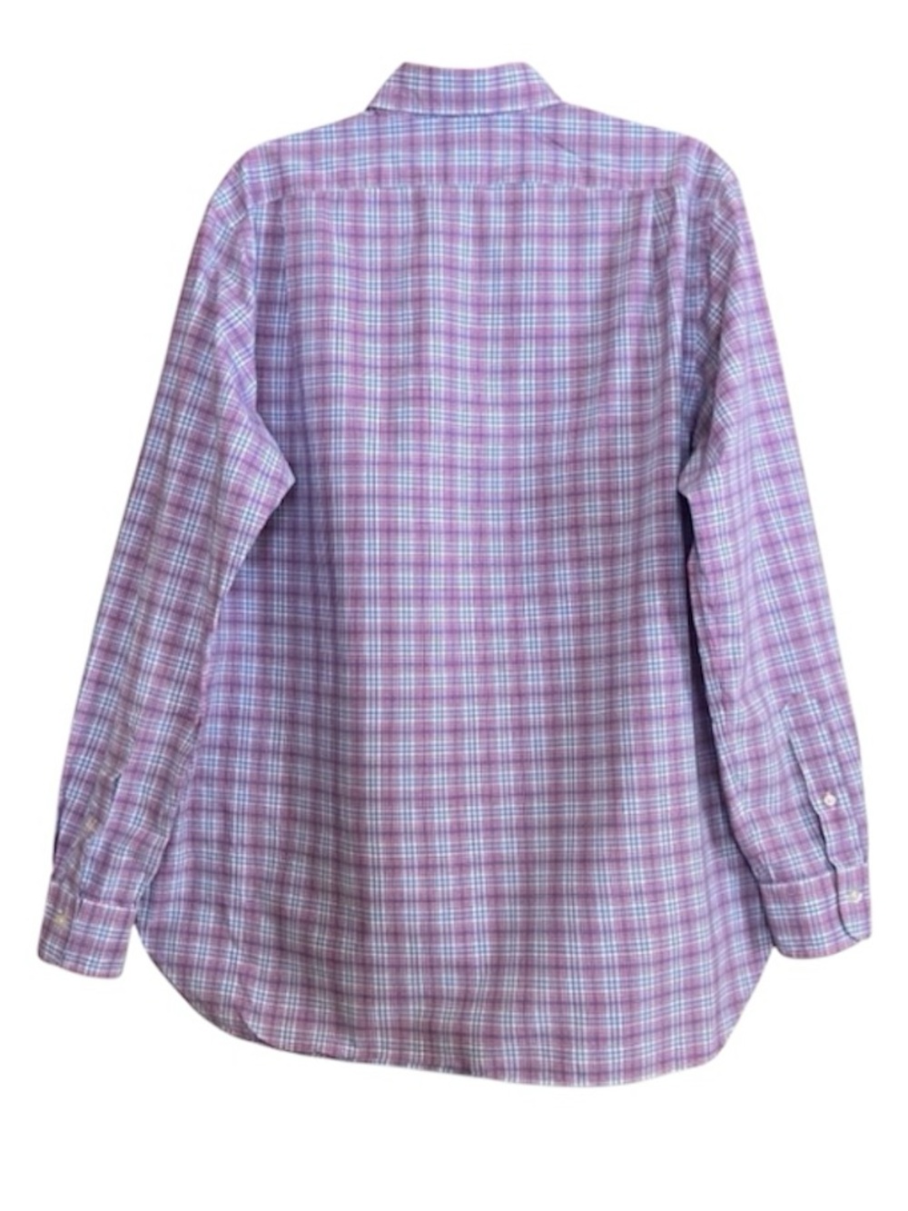 Polo Ralph Lauren Men’s Large Pink Blue Plaid Button Down Shirt - Picture 5 of 8